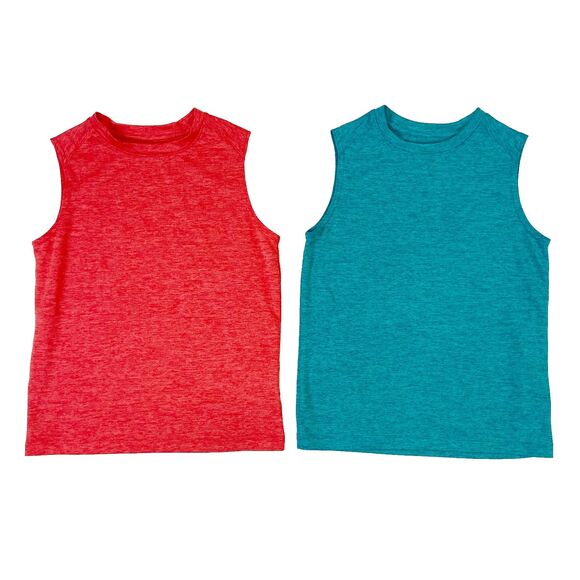 LOT BCG Boys Sleeveless Athletic Tops Size XS (6-7) Sporty Lightweight Casual - Picture 1 of 5
